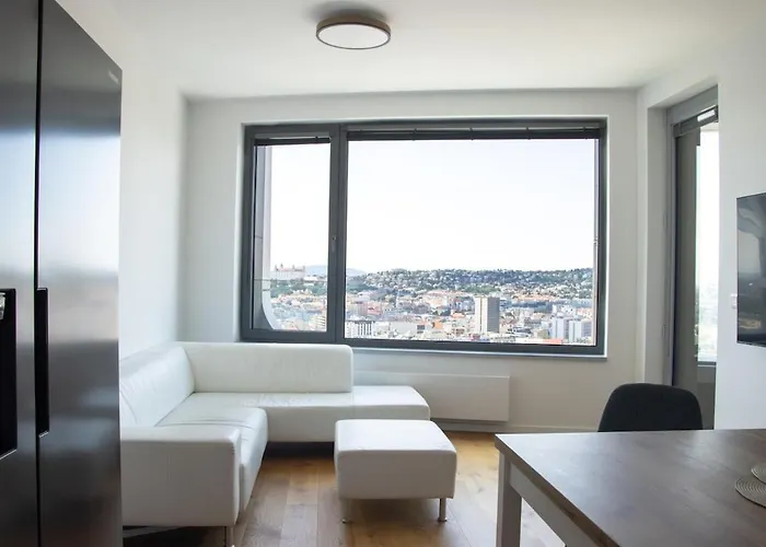 With Sunset View Over * Bratislava